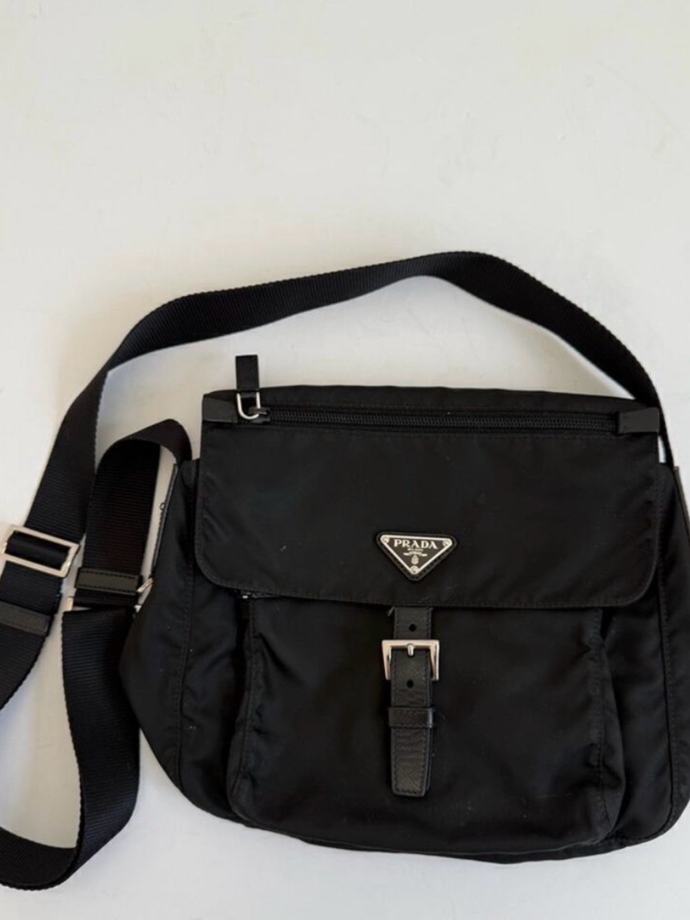 Prada Vela Sport Nylon Shoulder Bag